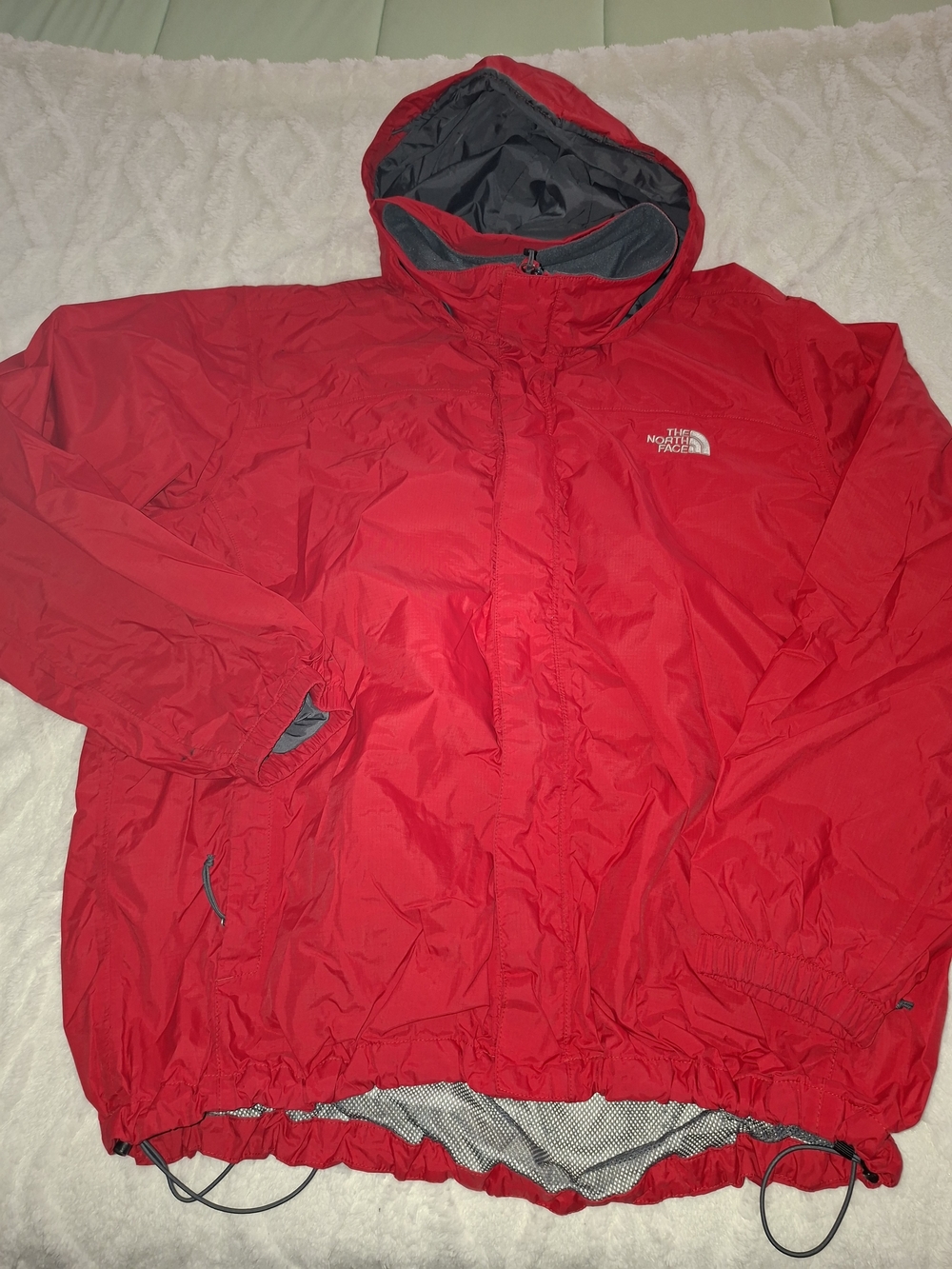 The North Face Red Hooded Rain Jacket - Men's